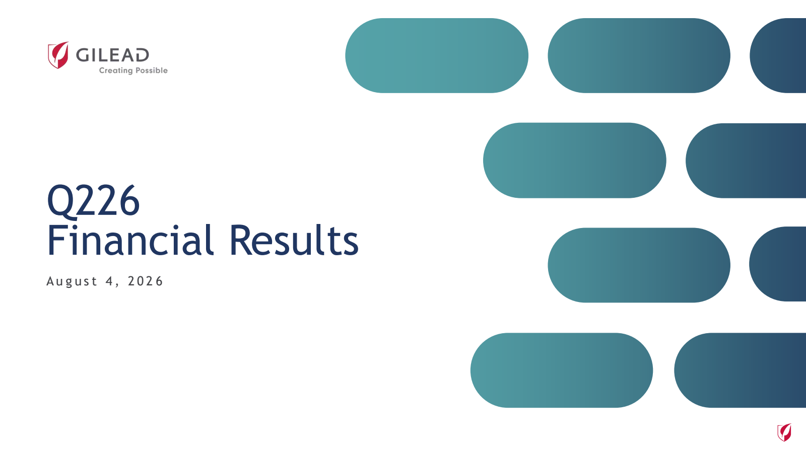 Gilead Sciences' Q2 2026 Slide Deck