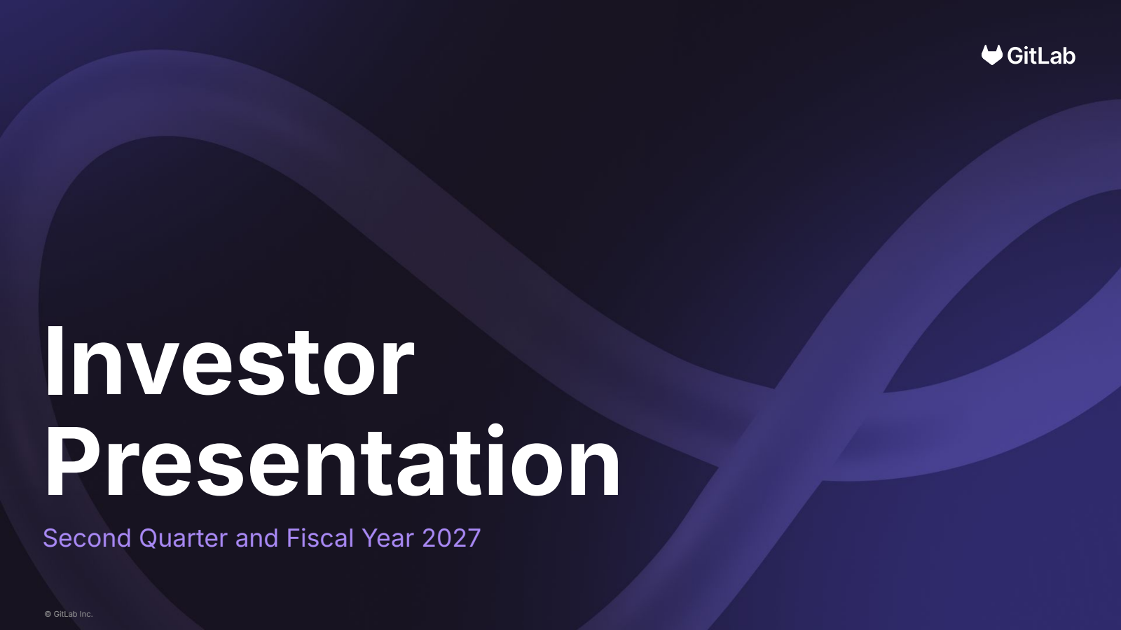 GitLab's Q2 2027 Slide Deck