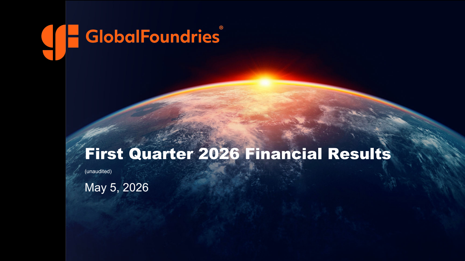 GlobalFoundries' Q1 2026 Slide Deck