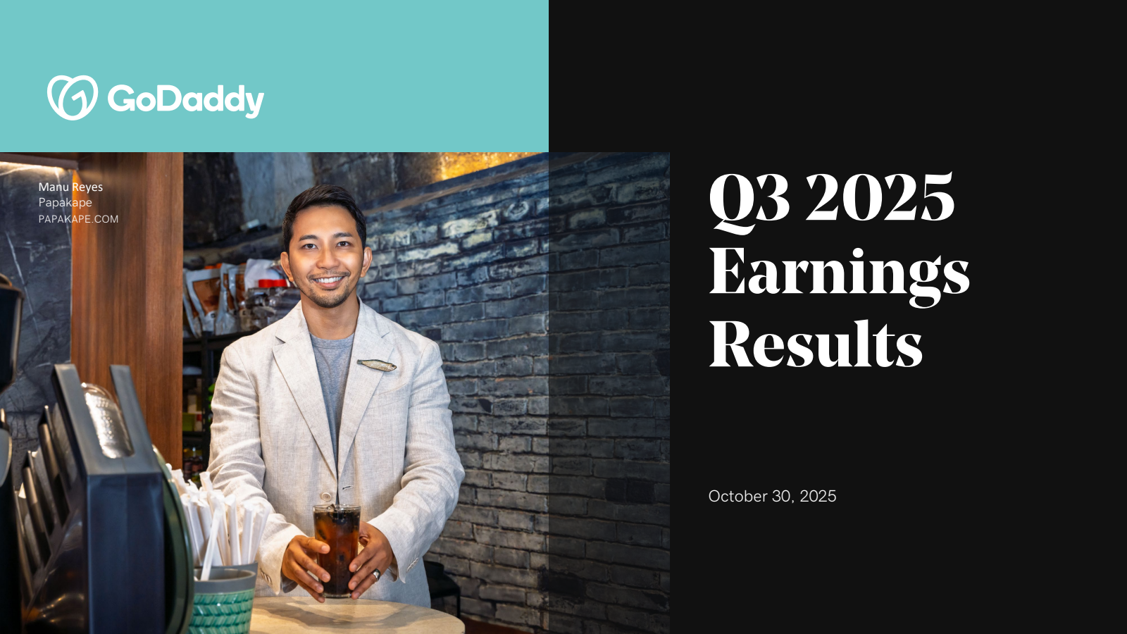 GoDaddy's Q3 2025 Slide Deck