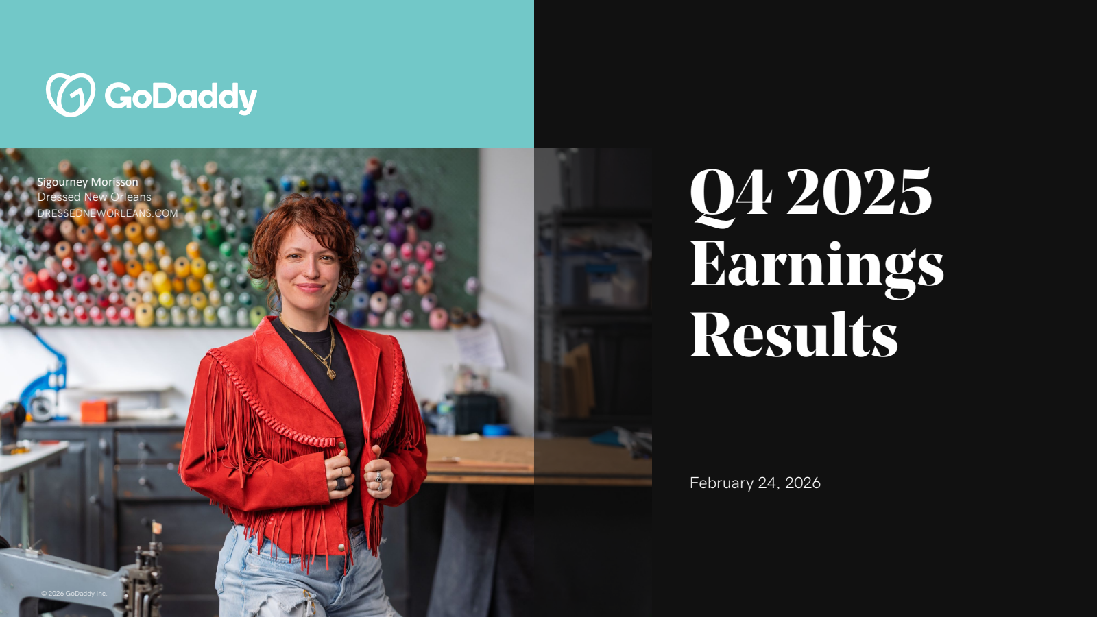 GoDaddy's Q4 2025 Slide Deck