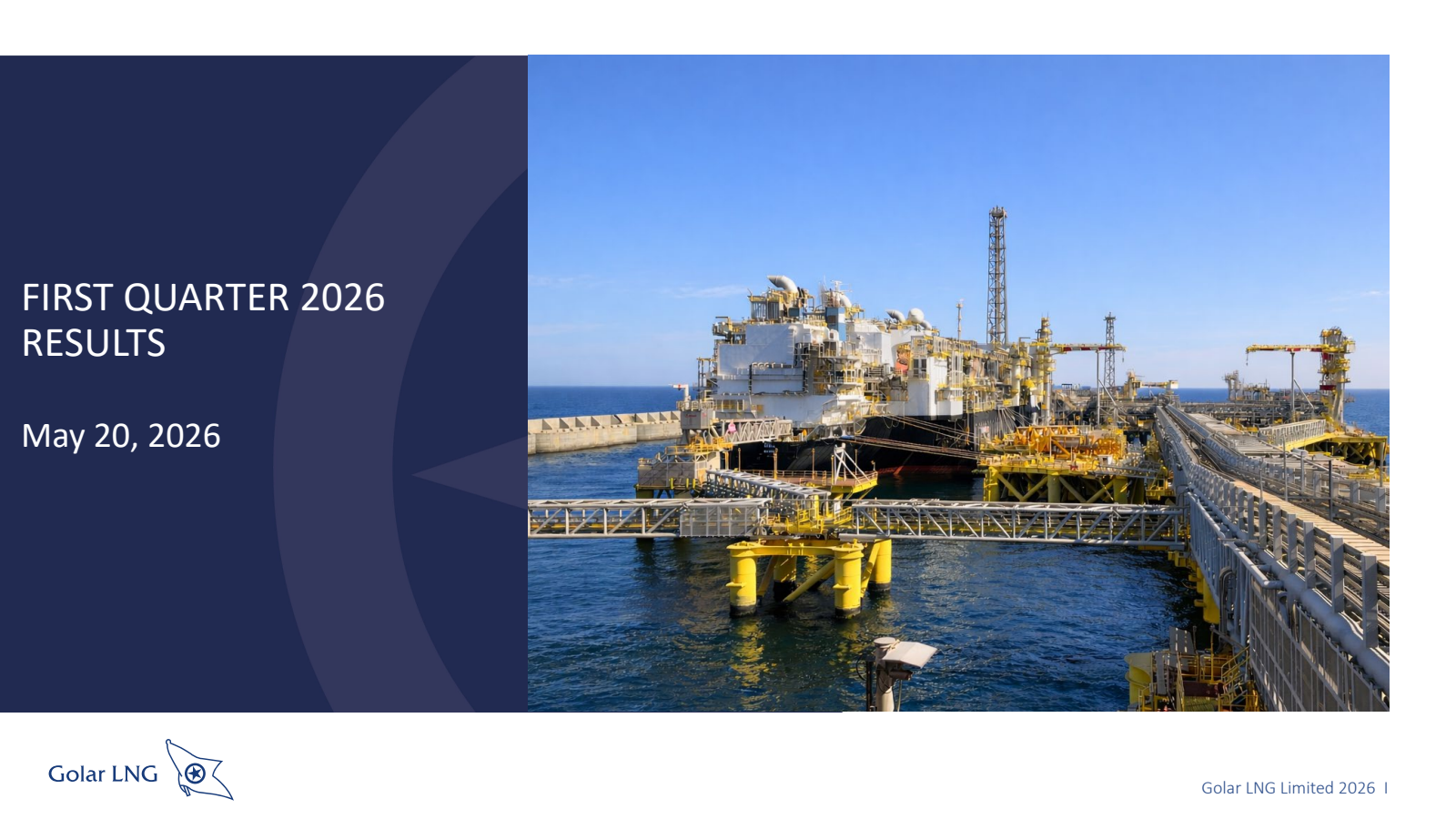 Golar LNG's Q1 2026 Slide Deck