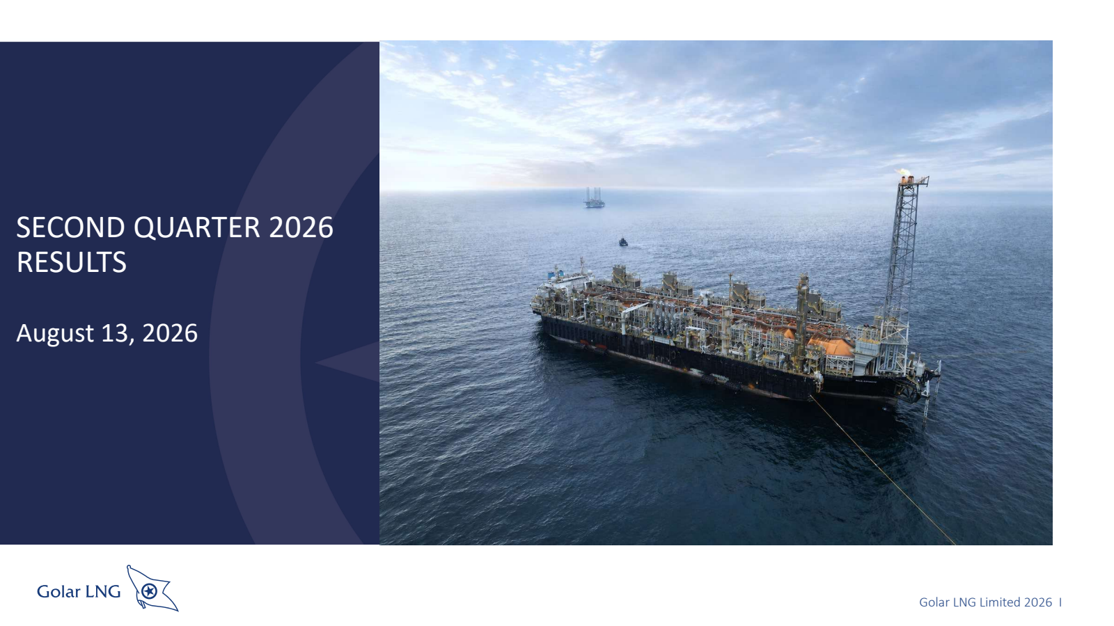 Golar LNG's Q2 2026 Slide Deck