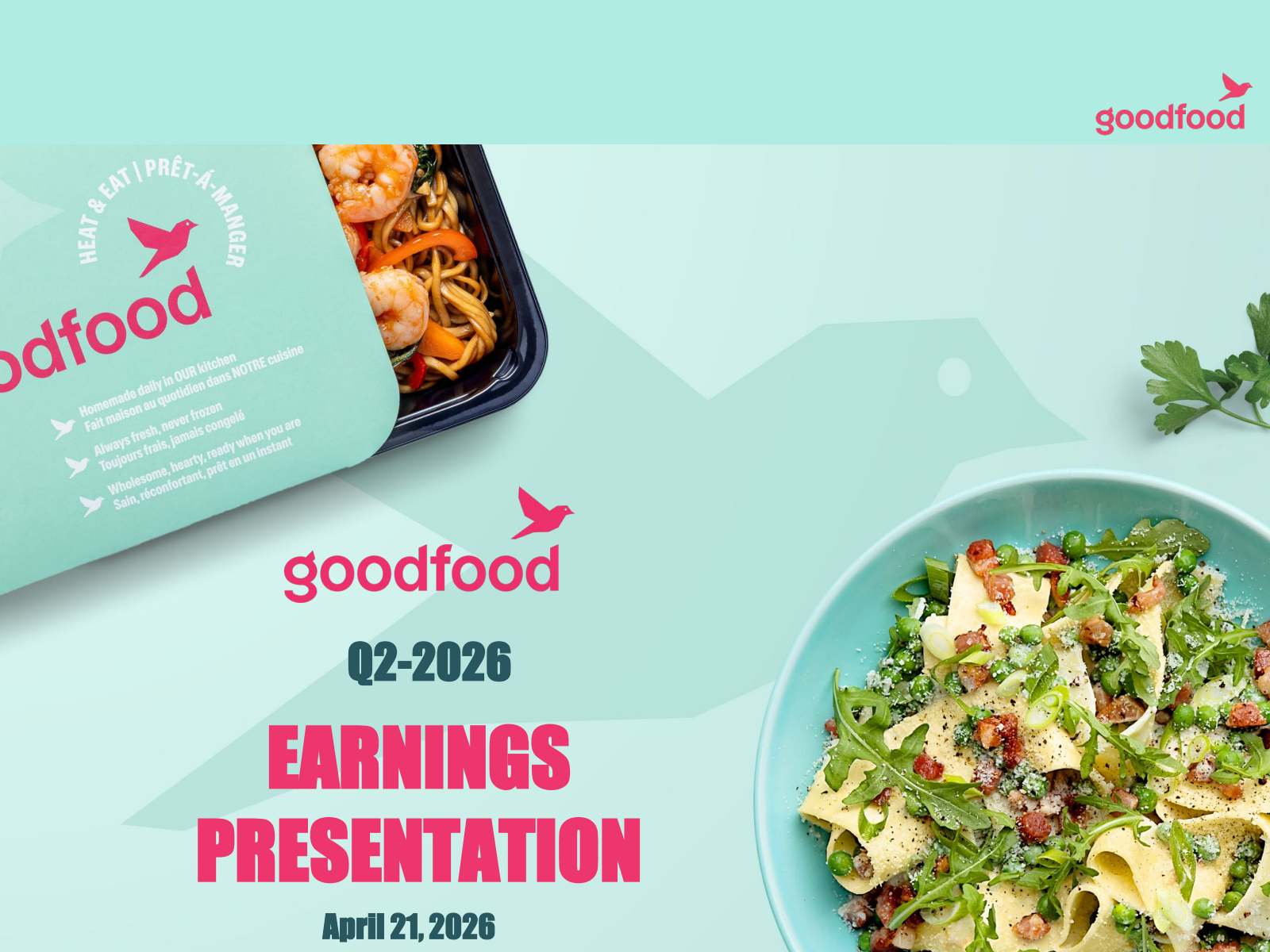 Goodfood Market's Q2 2026 Slide Deck
