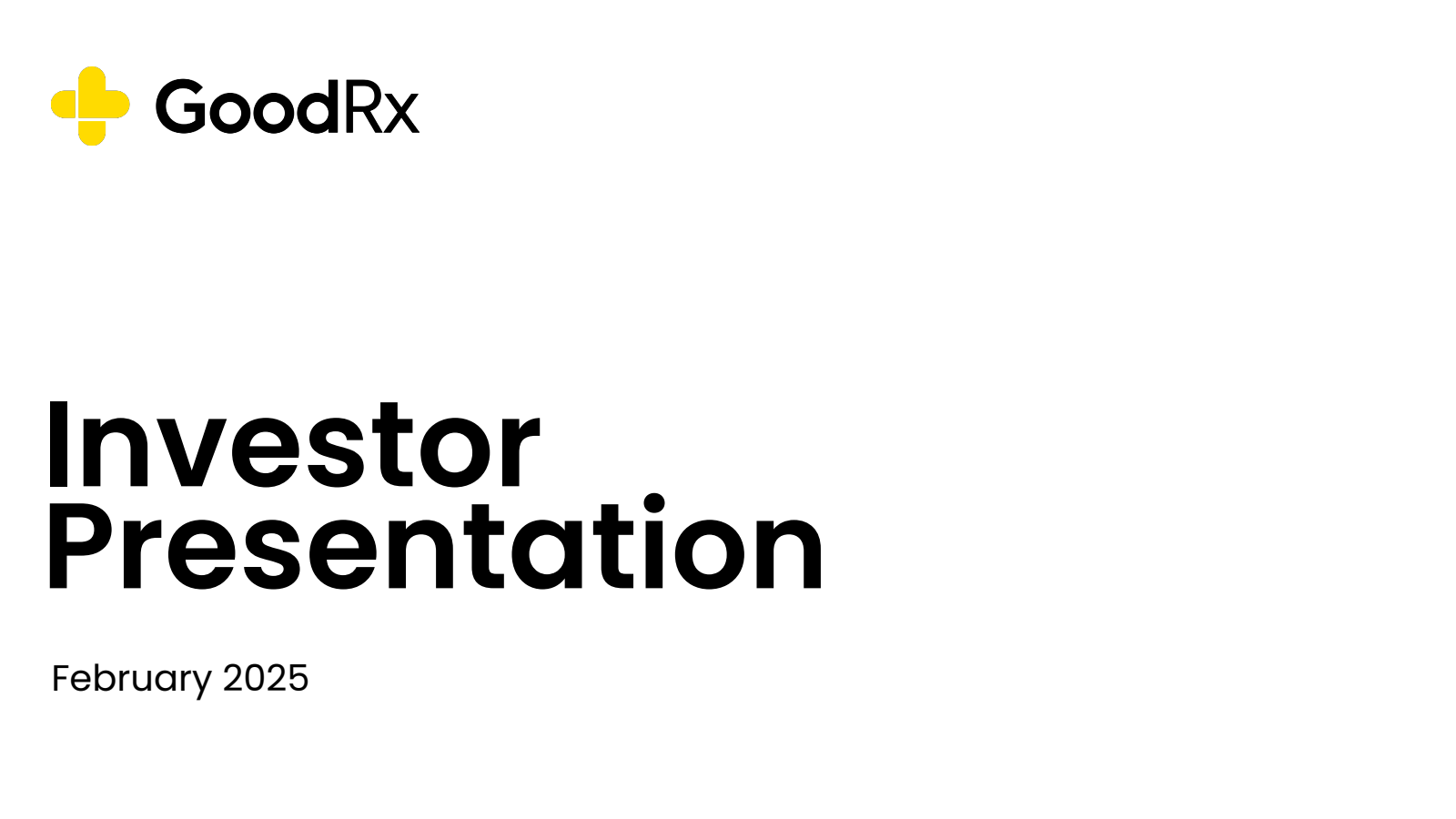 GoodRx's Q4 2024 Slide Deck