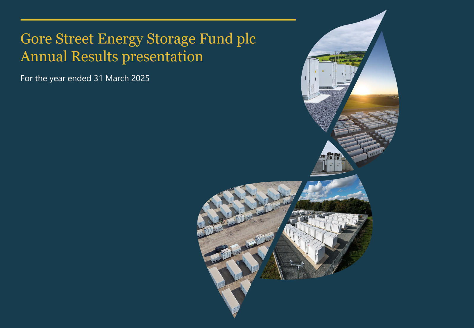 Gore Street Energy Storage Fund's H2 2025 Slide Deck
