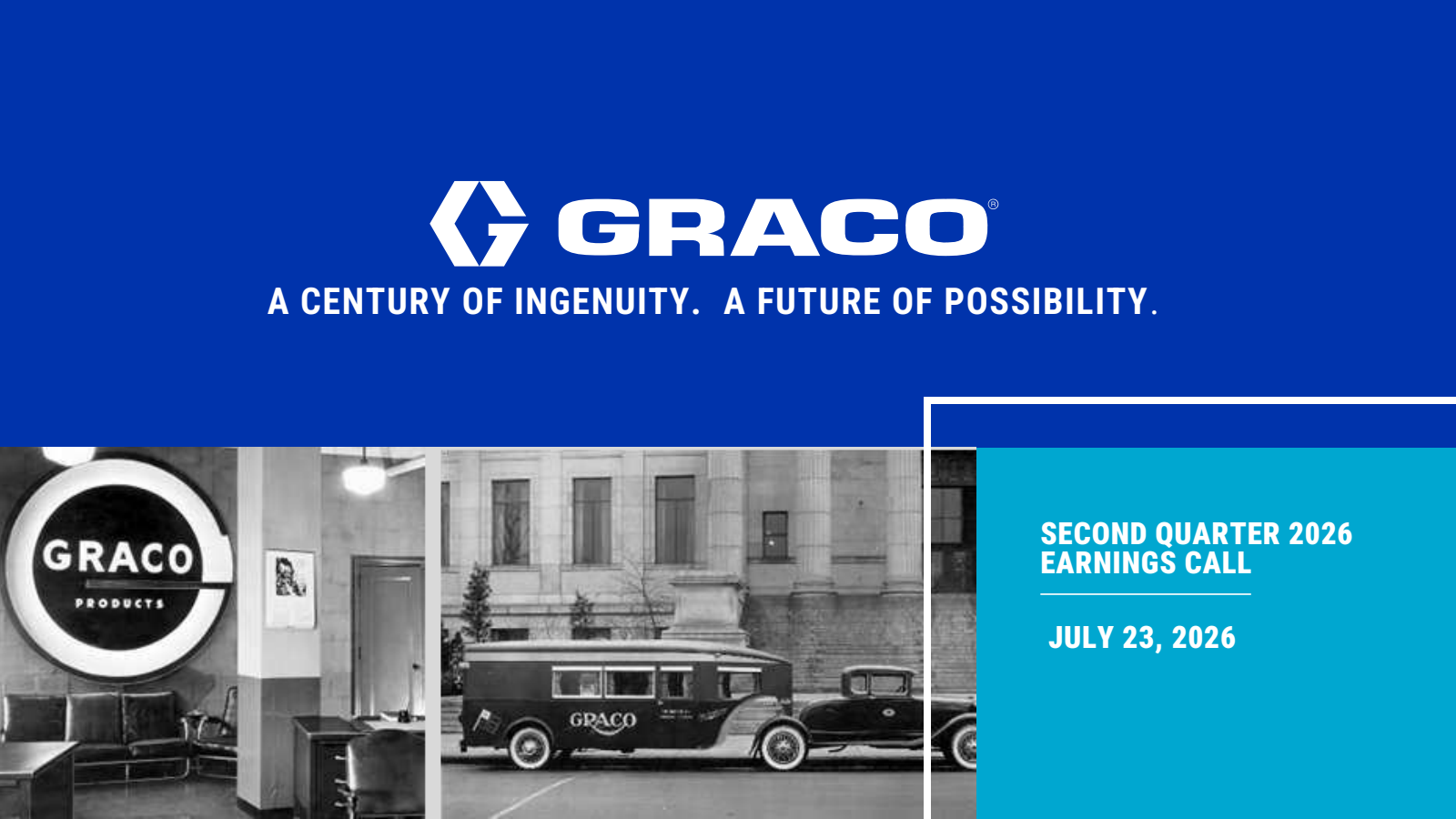 Graco's Q2 2026 Slide Deck