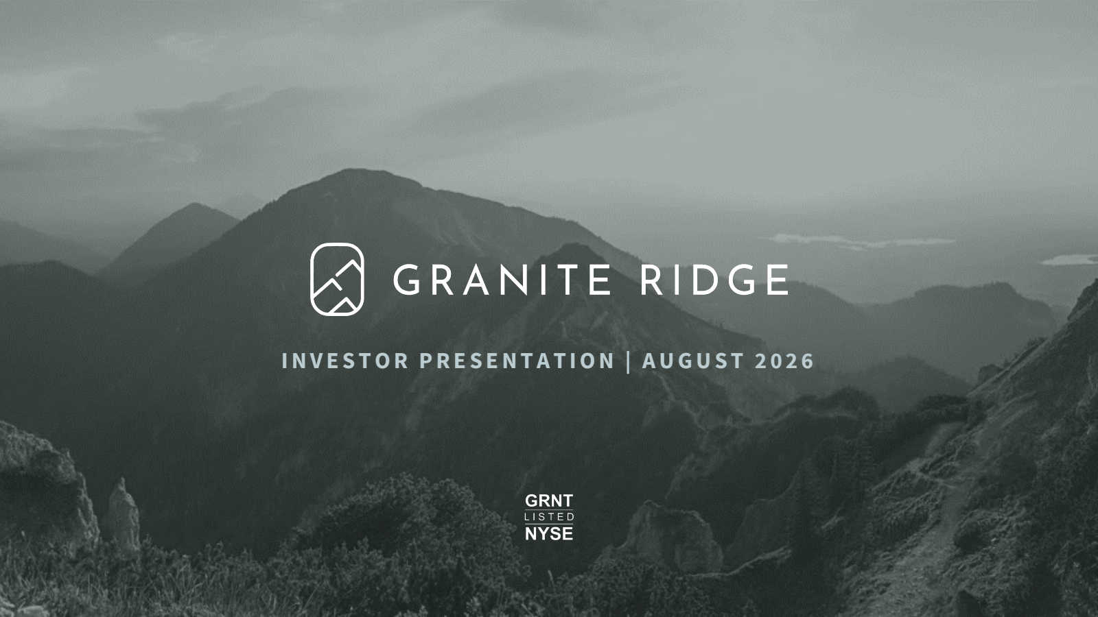 Granite Ridge Resources' Q2 2026 Slide Deck