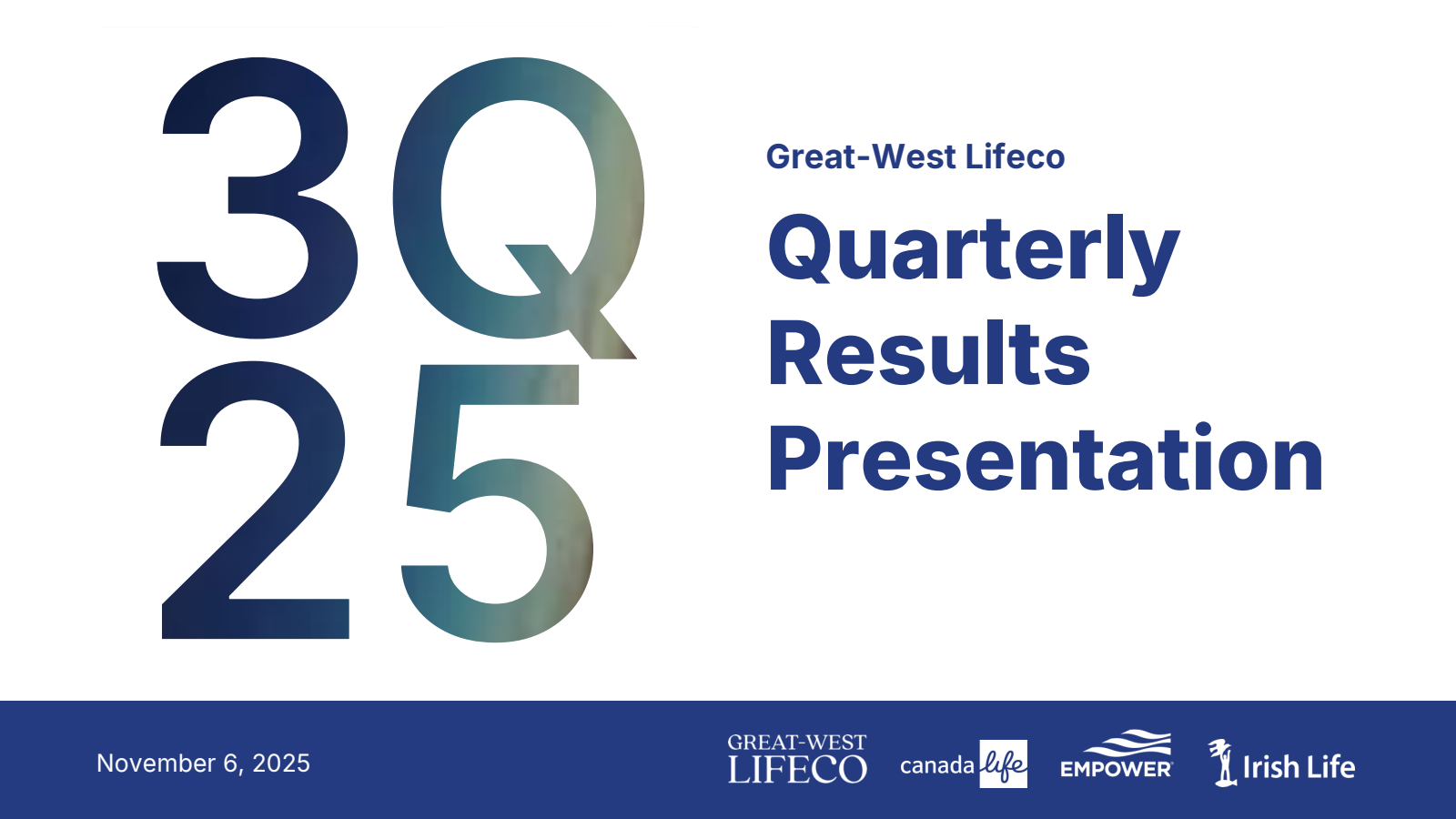 Great-West Lifeco's Q3 2025 Slide Deck
