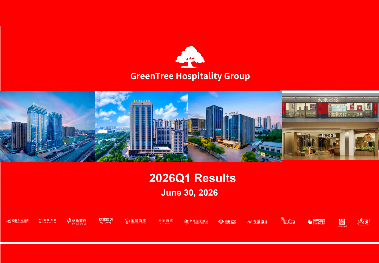 GreenTree Hospitality Group's Q1 2026 Slide Deck