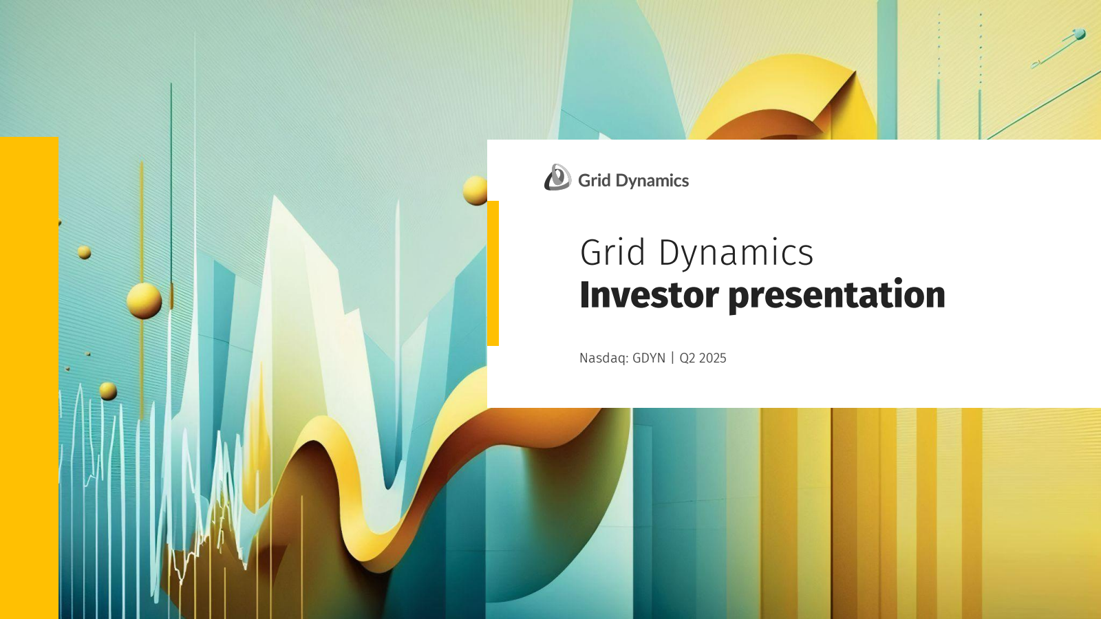 Grid Dynamics' Q2 2025 Slide Deck