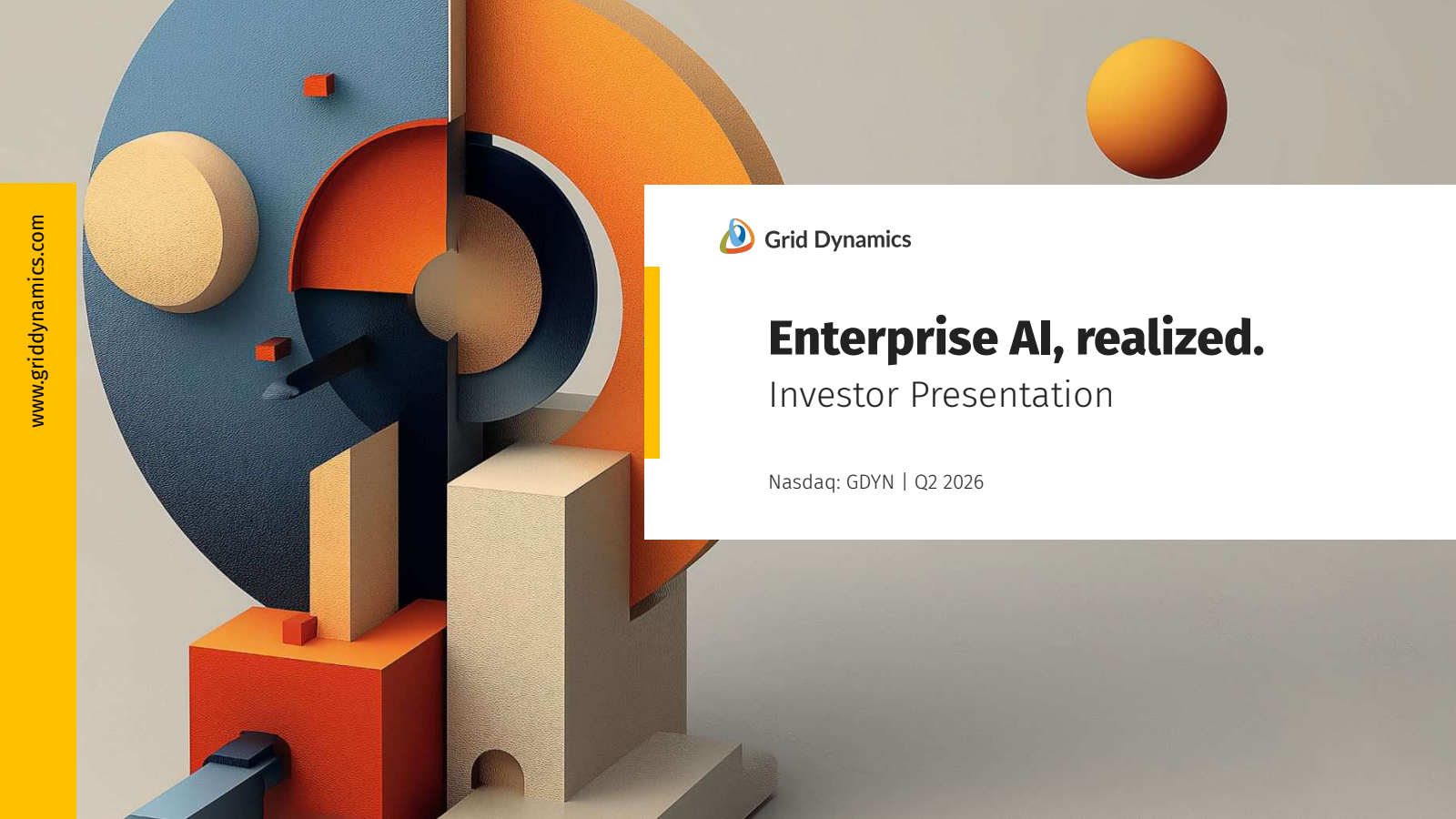 Grid Dynamics' Q2 2026 Slide Deck