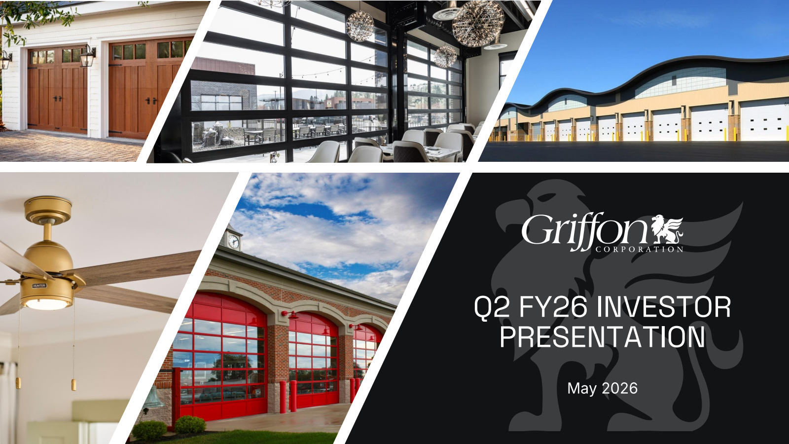 Griffon's Q2 2026 Slide Deck