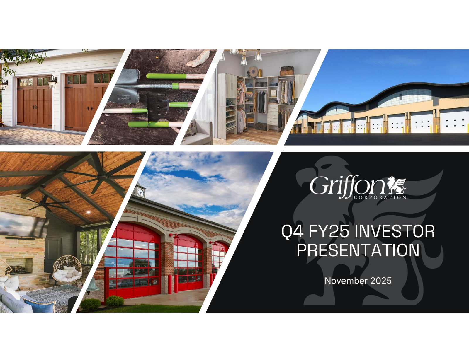 Griffon's Q4 2025 Slide Deck