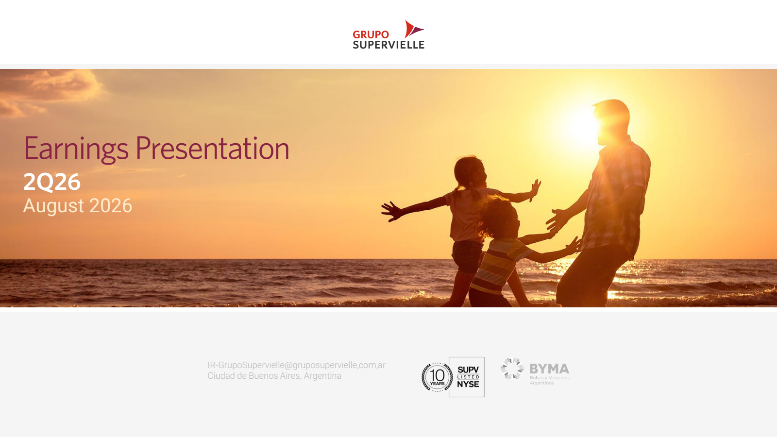Grupo Supervielle's Q2 2026 Slide Deck