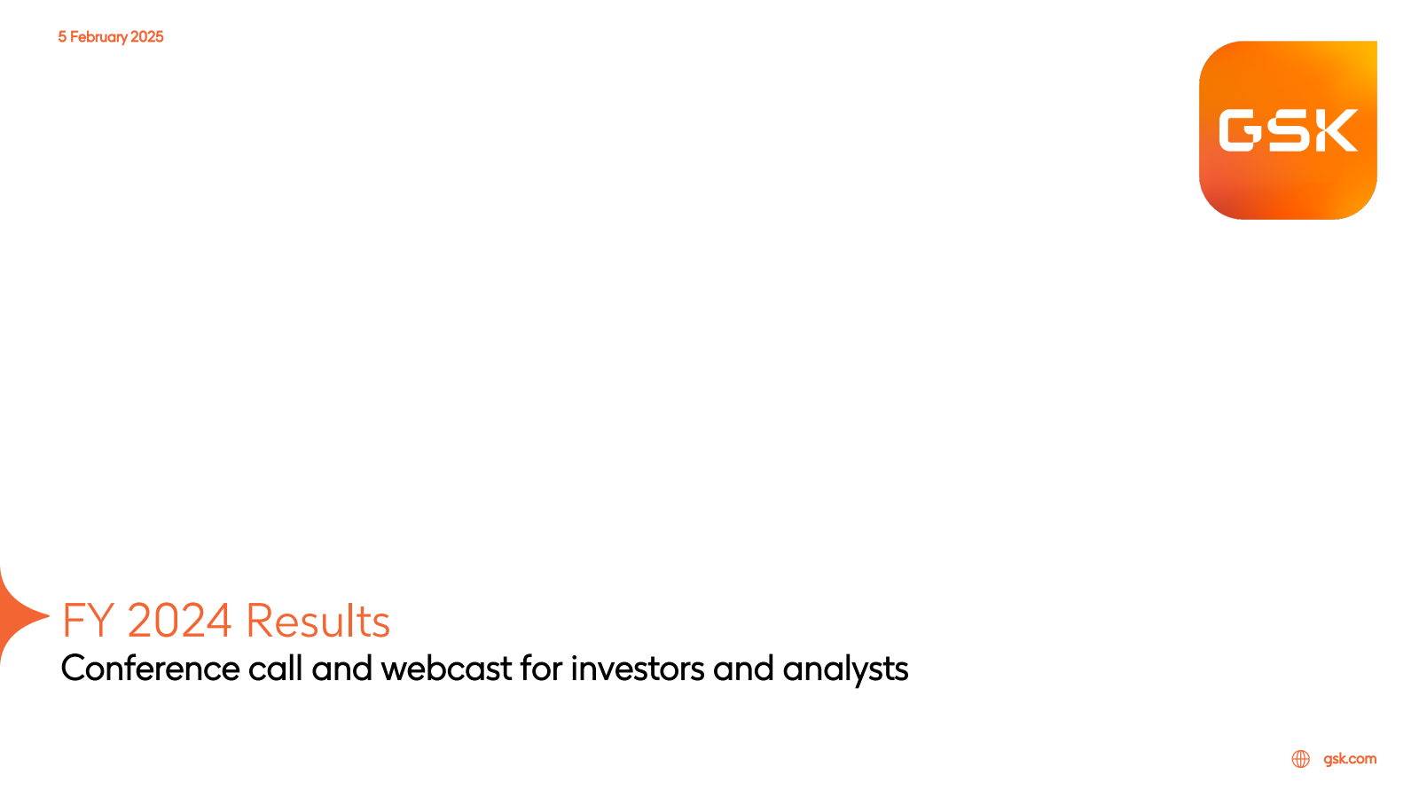 Gsk Report GSK Q4 2024 Earnings Report on 2/5/2025