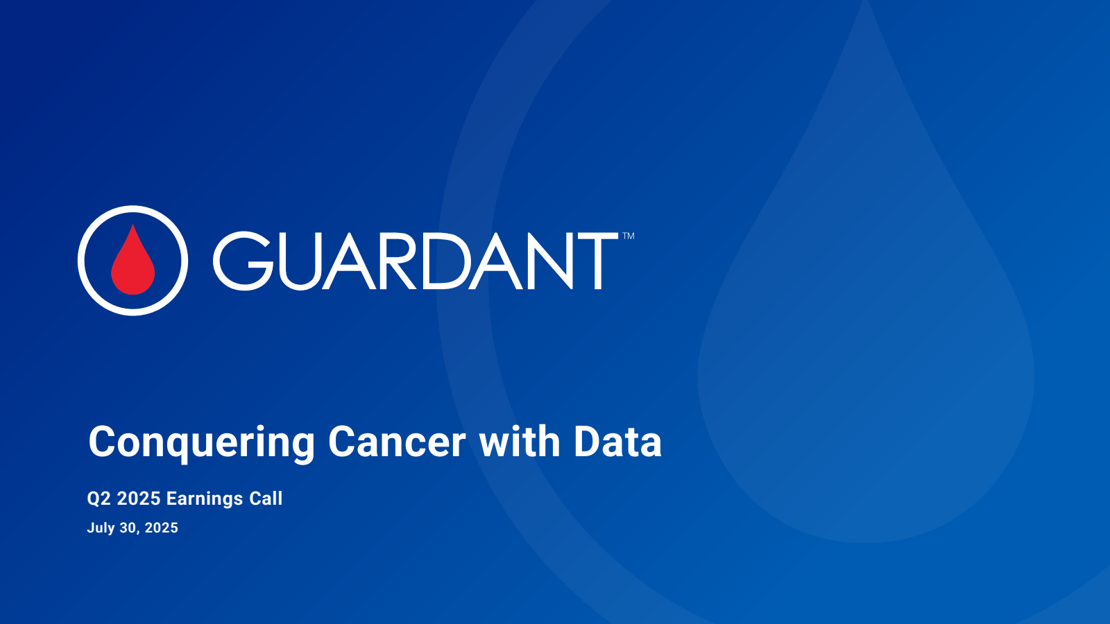 Guardant Health's Q2 2025 Slide Deck