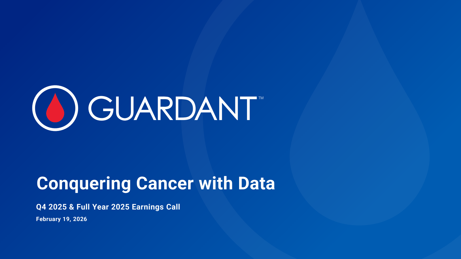Guardant Health's Q4 2025 Slide Deck