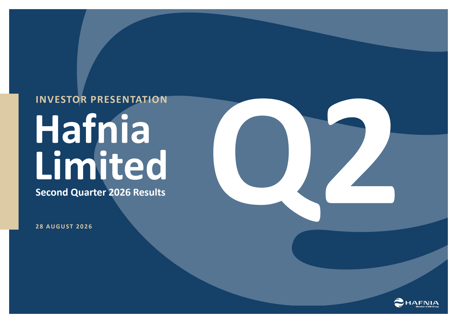 Hafnia's Q2 2026 Slide Deck