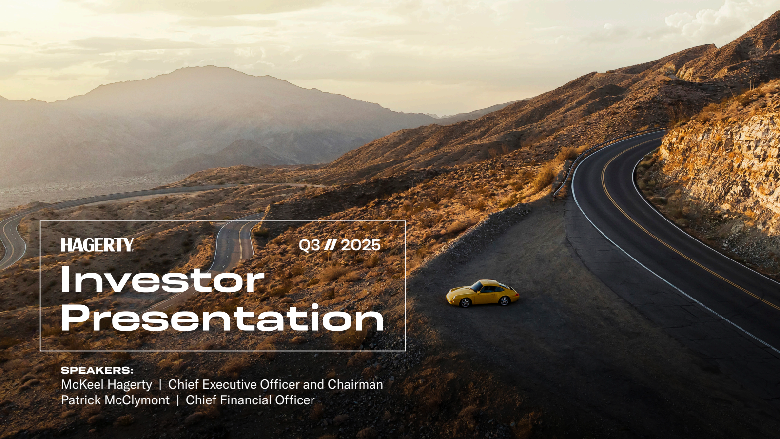 Hagerty's Q3 2025 Slide Deck