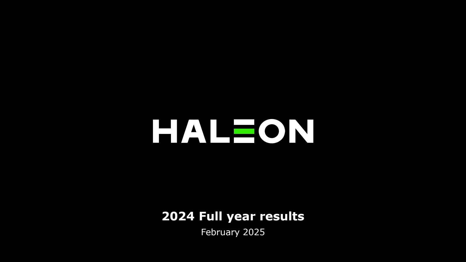 Haleon's H2 2024 Slide Deck