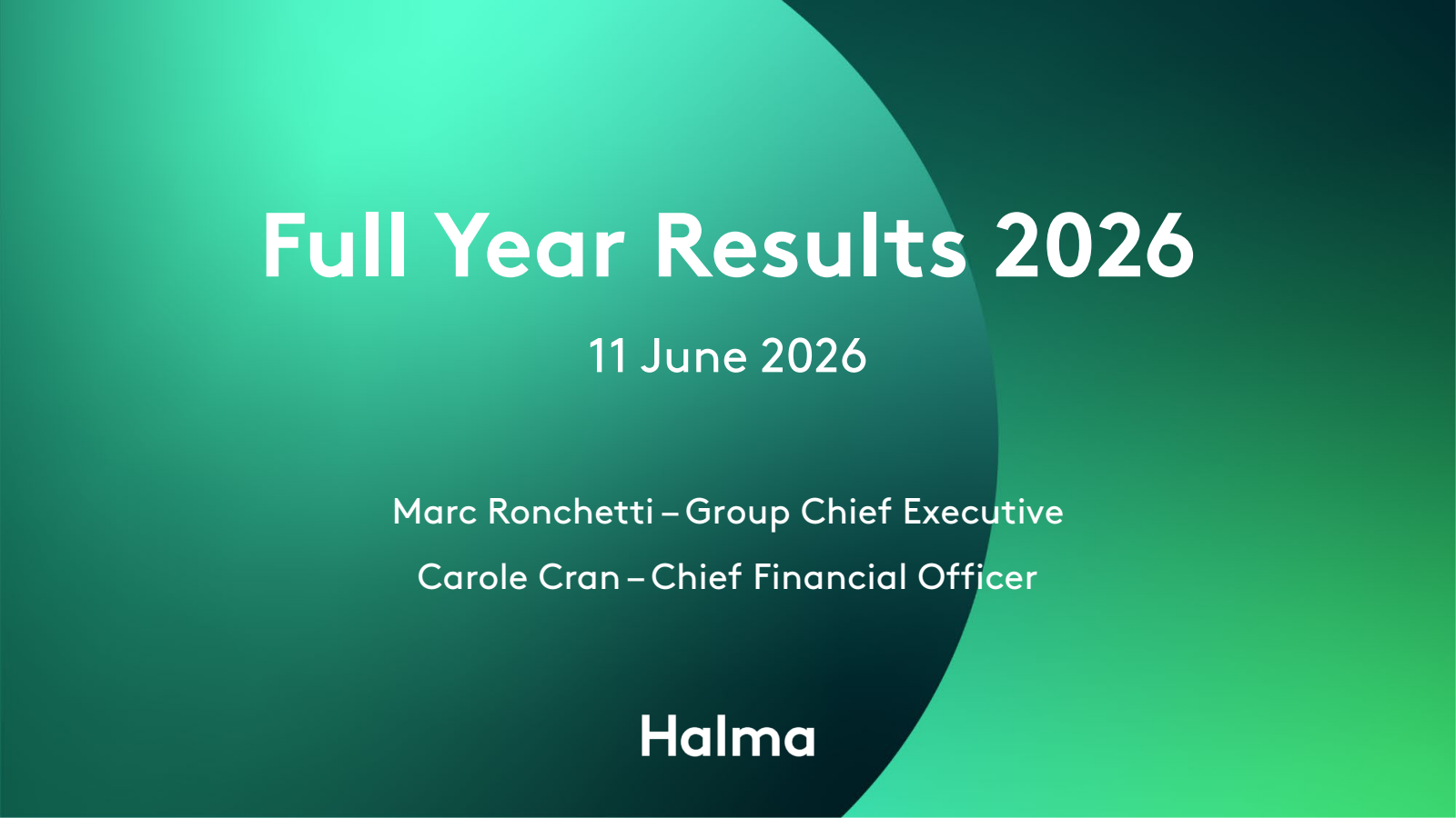 Halma's H2 25/26 Slide Deck