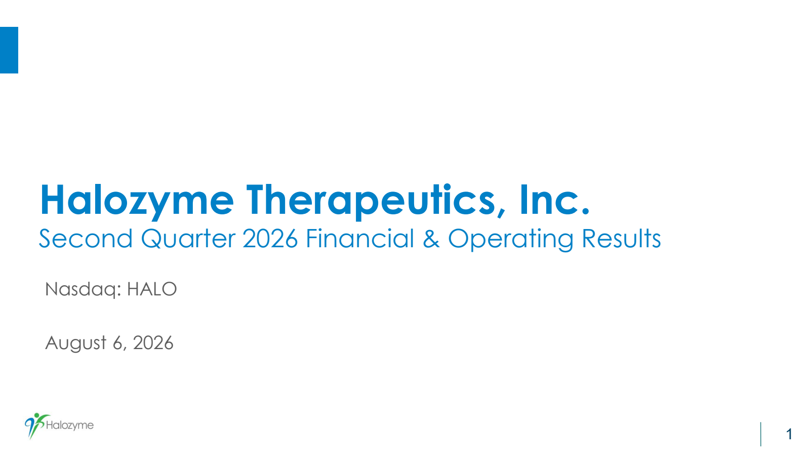 Halozyme Therapeutics' Q2 2026 Slide Deck
