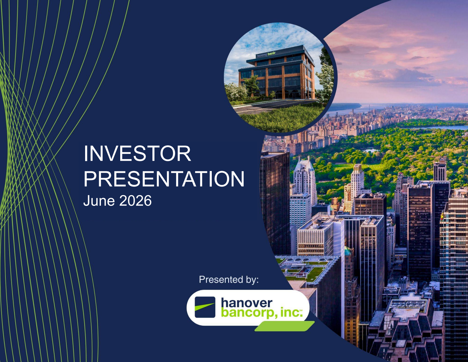 Hanover Bancorp's Q1 2026 Slide Deck