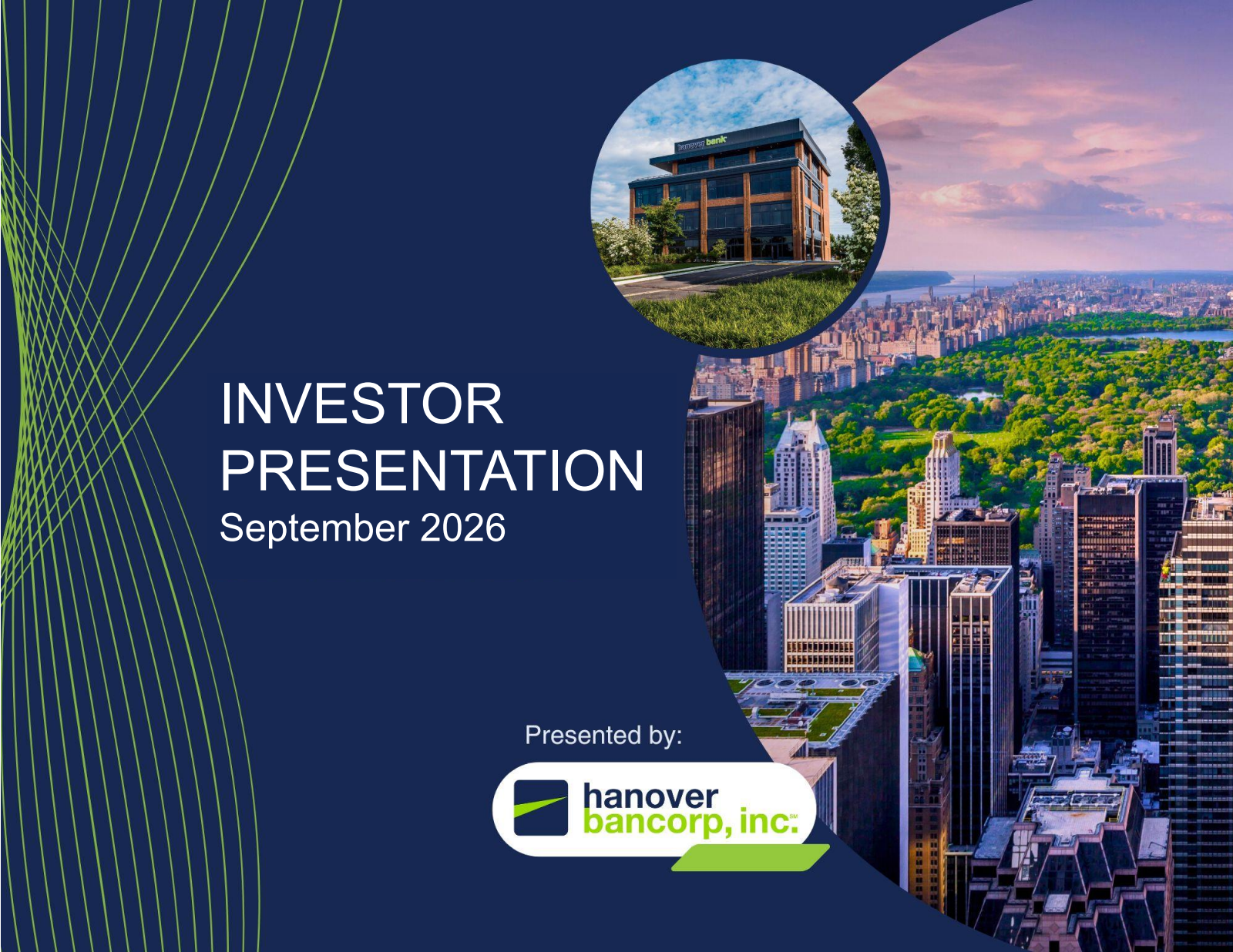 Hanover Bancorp's Q2 2026 Slide Deck
