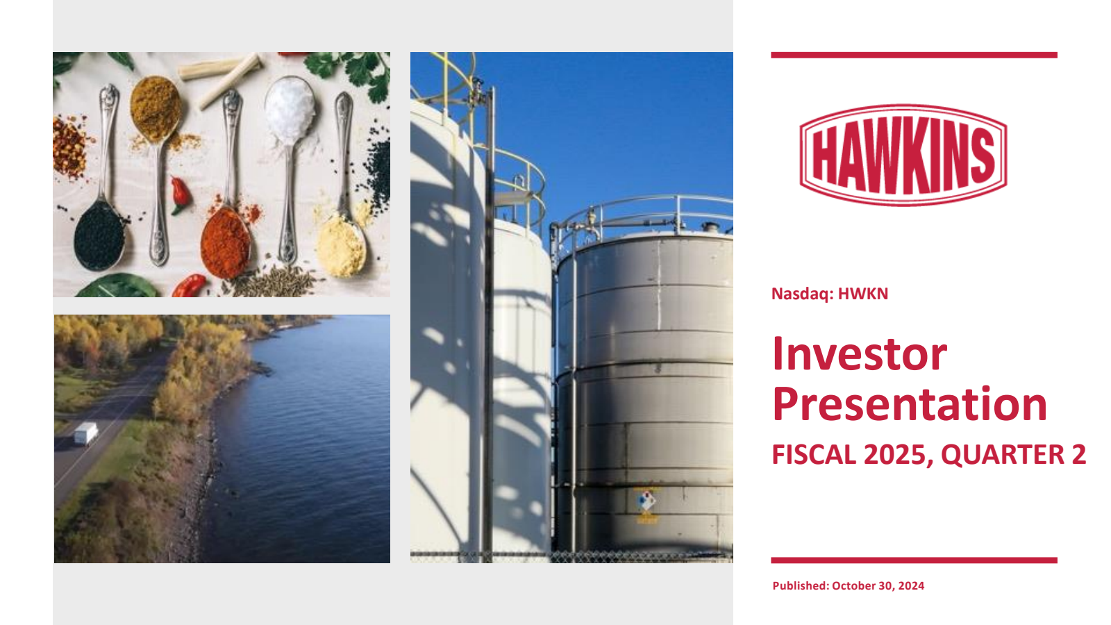 Hawkins' Q2 2025 Slide Deck