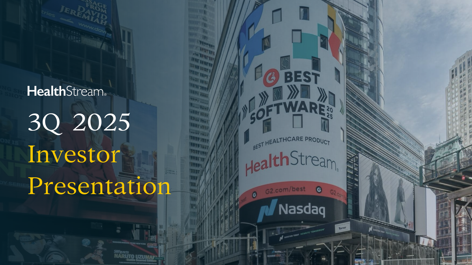 HealthStream's Q3 2025 Slide Deck