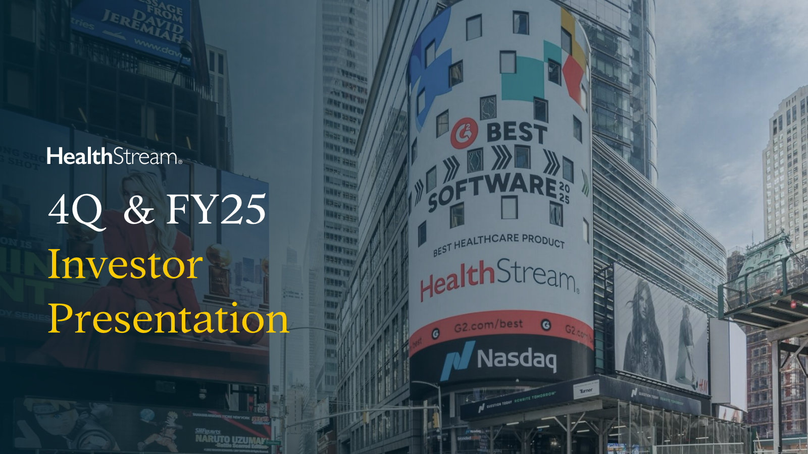 HealthStream's Q4 2025 Slide Deck