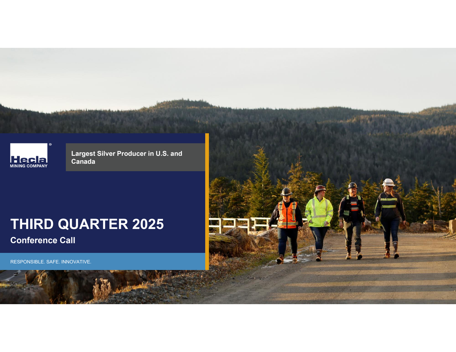 Hecla Mining's Q3 2025 Slide Deck