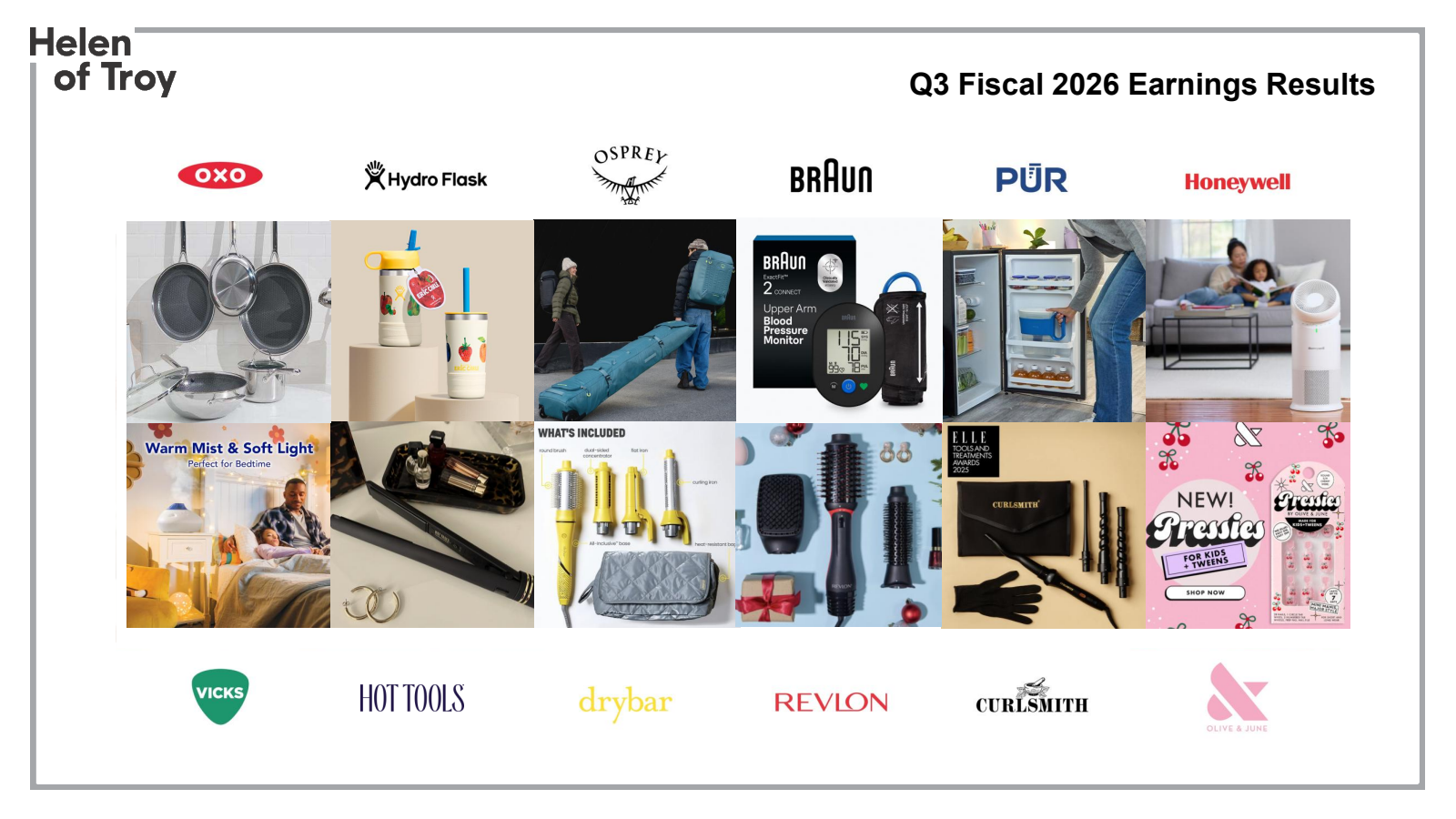Helen of Troy's Q3 2026 Slide Deck