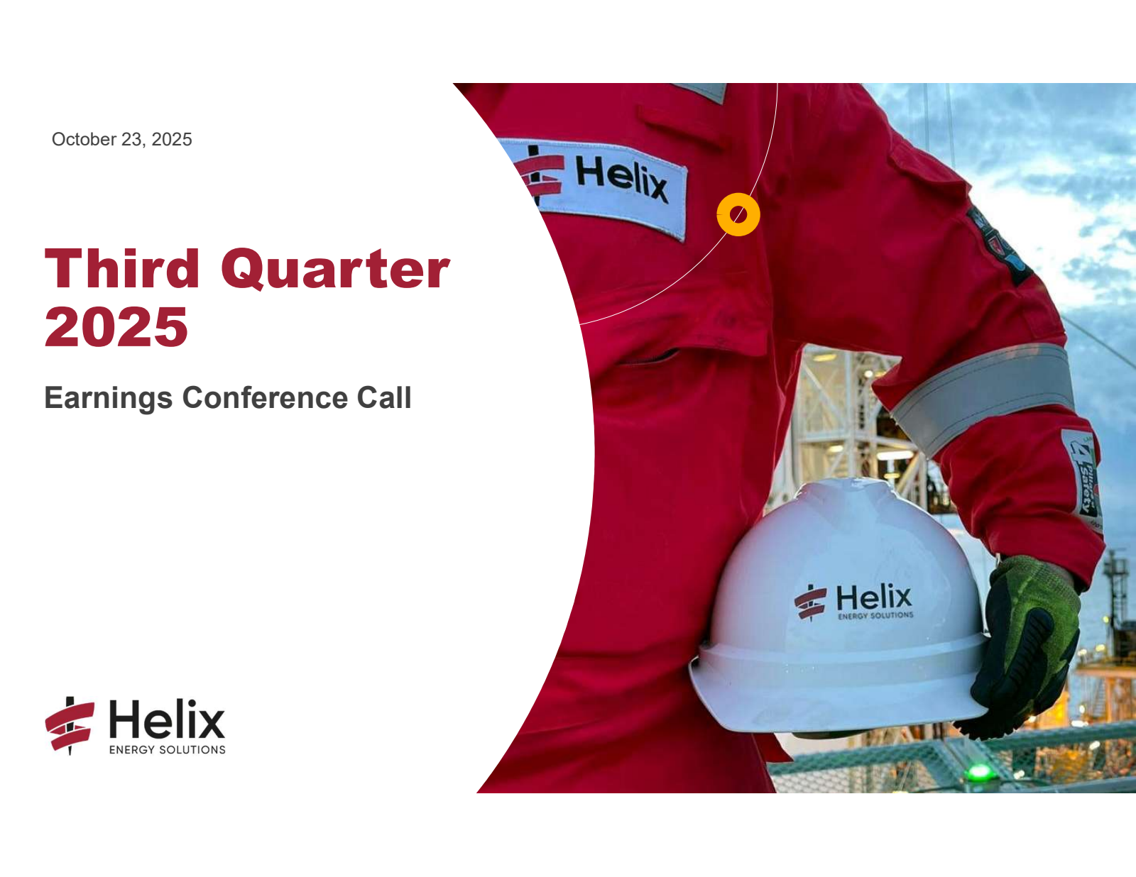 Helix Energy Solutions Group's Q3 2025 Slide Deck