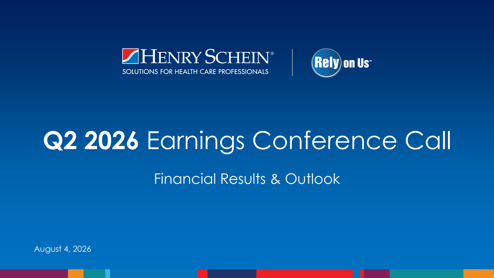 Henry Schein's Q2 2026 Slide Deck