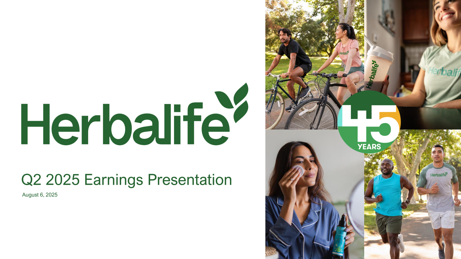 Herbalife's Q2 2025 Slide Deck