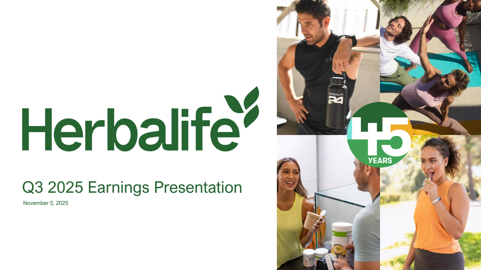 Herbalife's Q3 2025 Slide Deck