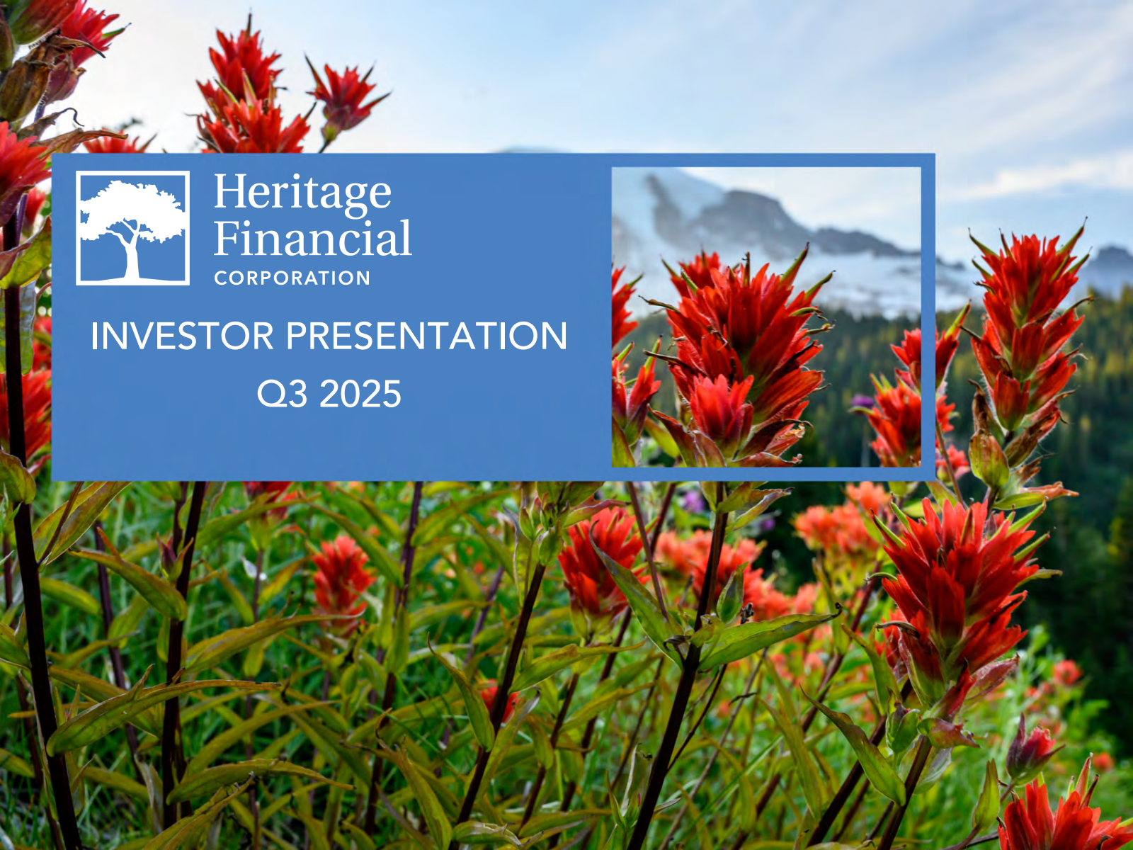 Heritage Financial's Q3 2025 Slide Deck