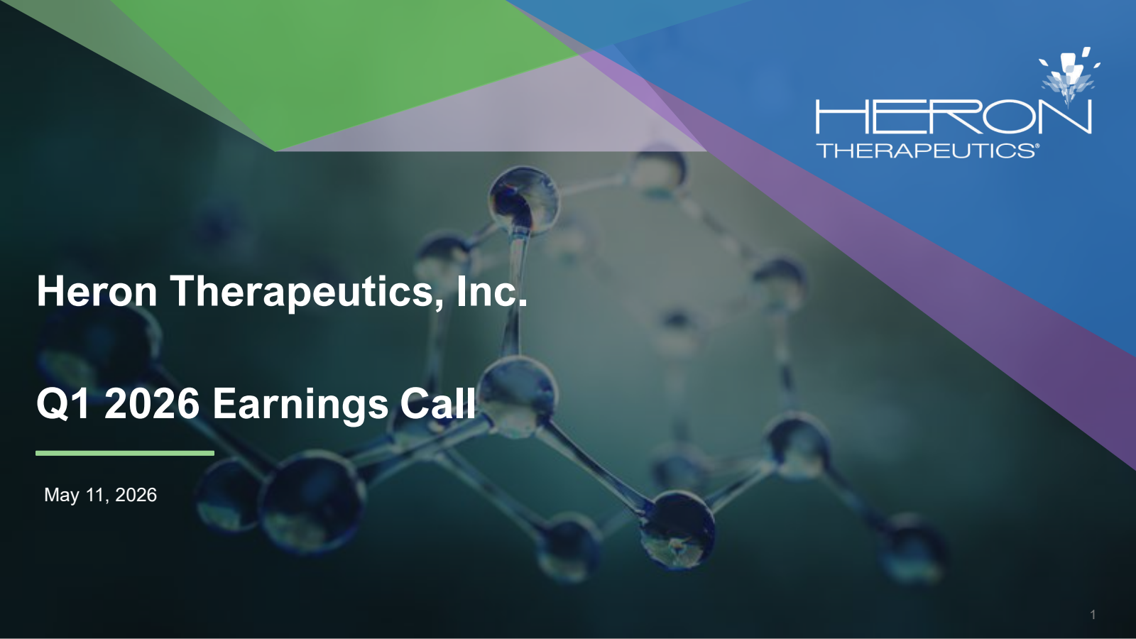 Heron Therapeutics' Q1 2026 Slide Deck