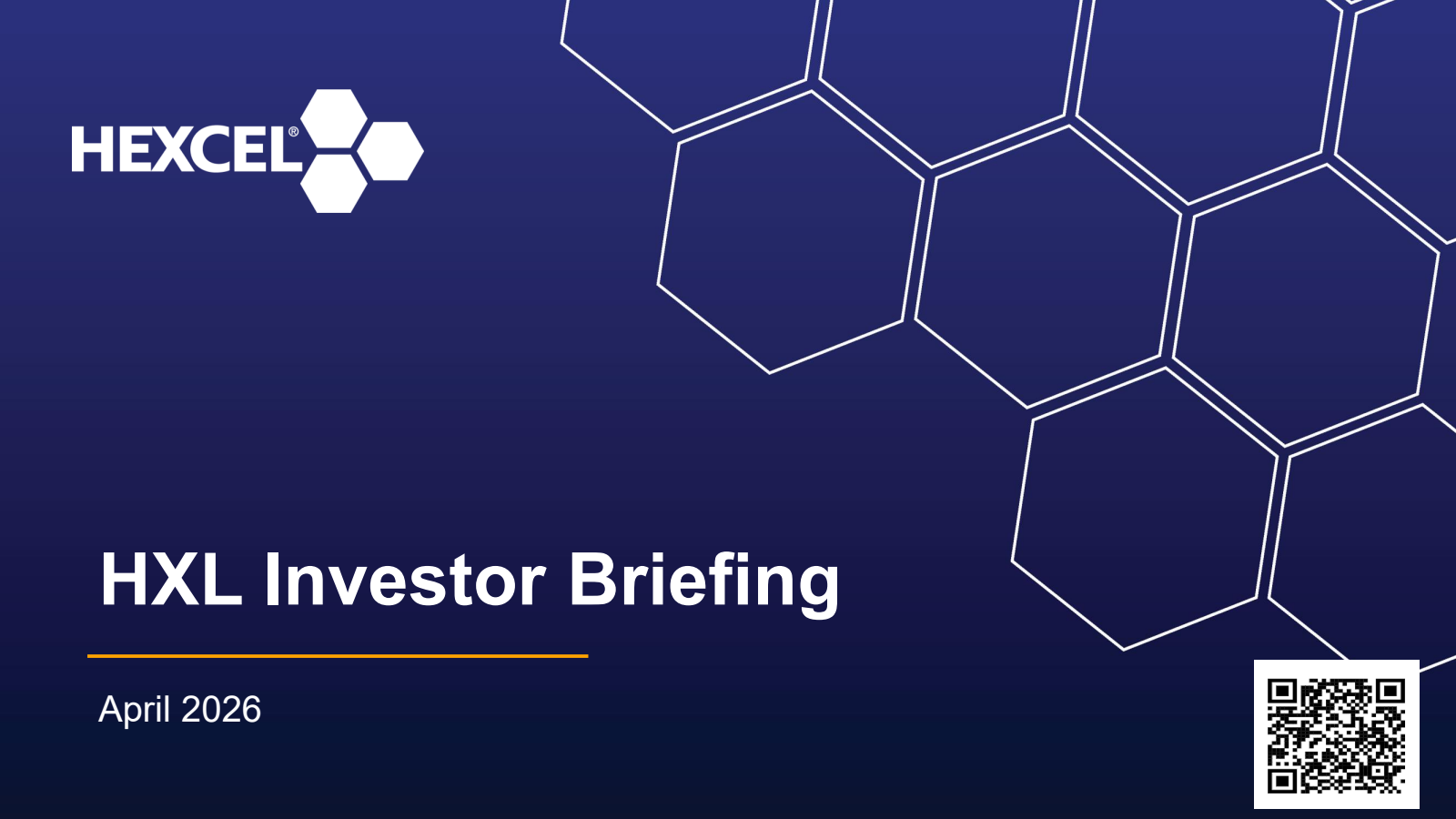 Hexcel's Q1 2026 Slide Deck