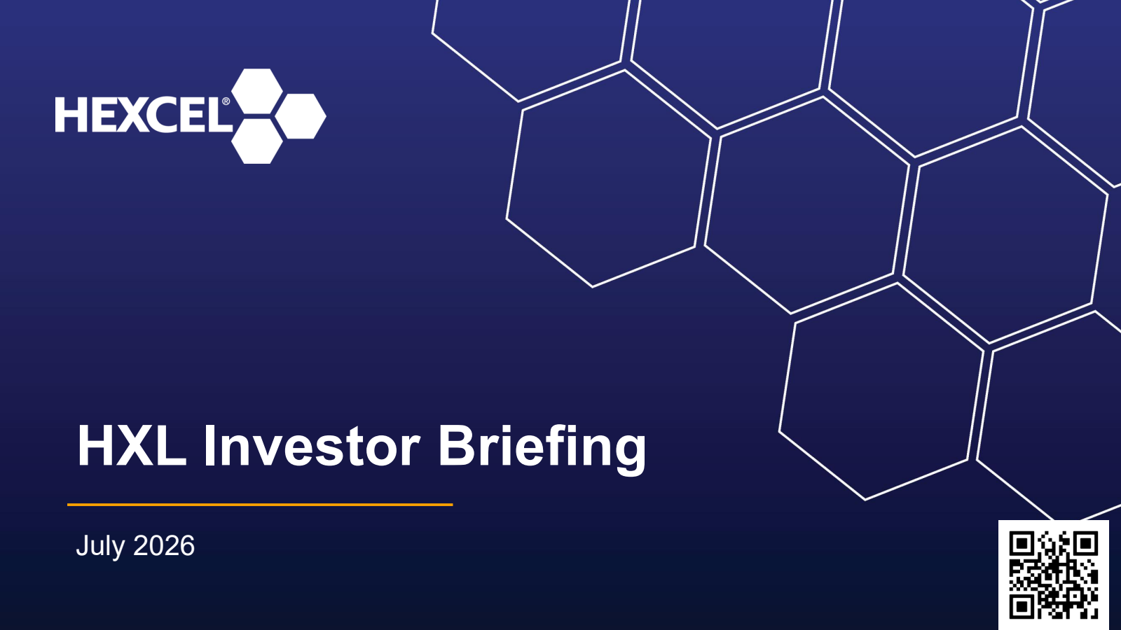 Hexcel's Q2 2026 Slide Deck