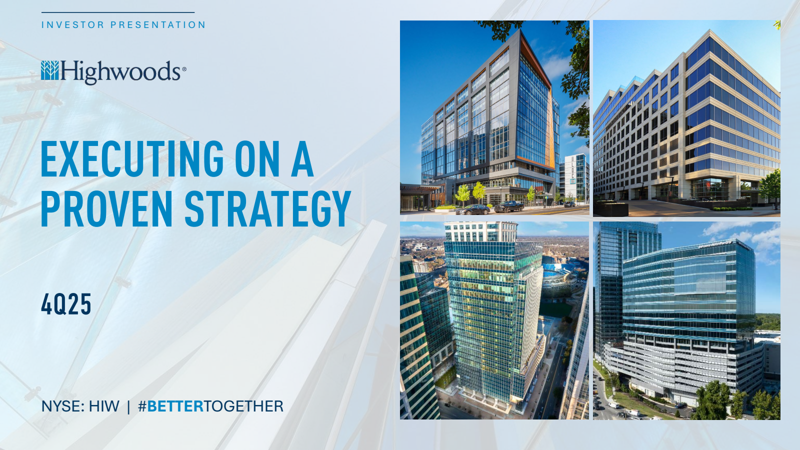 Highwoods Properties' Q4 2025 Slide Deck