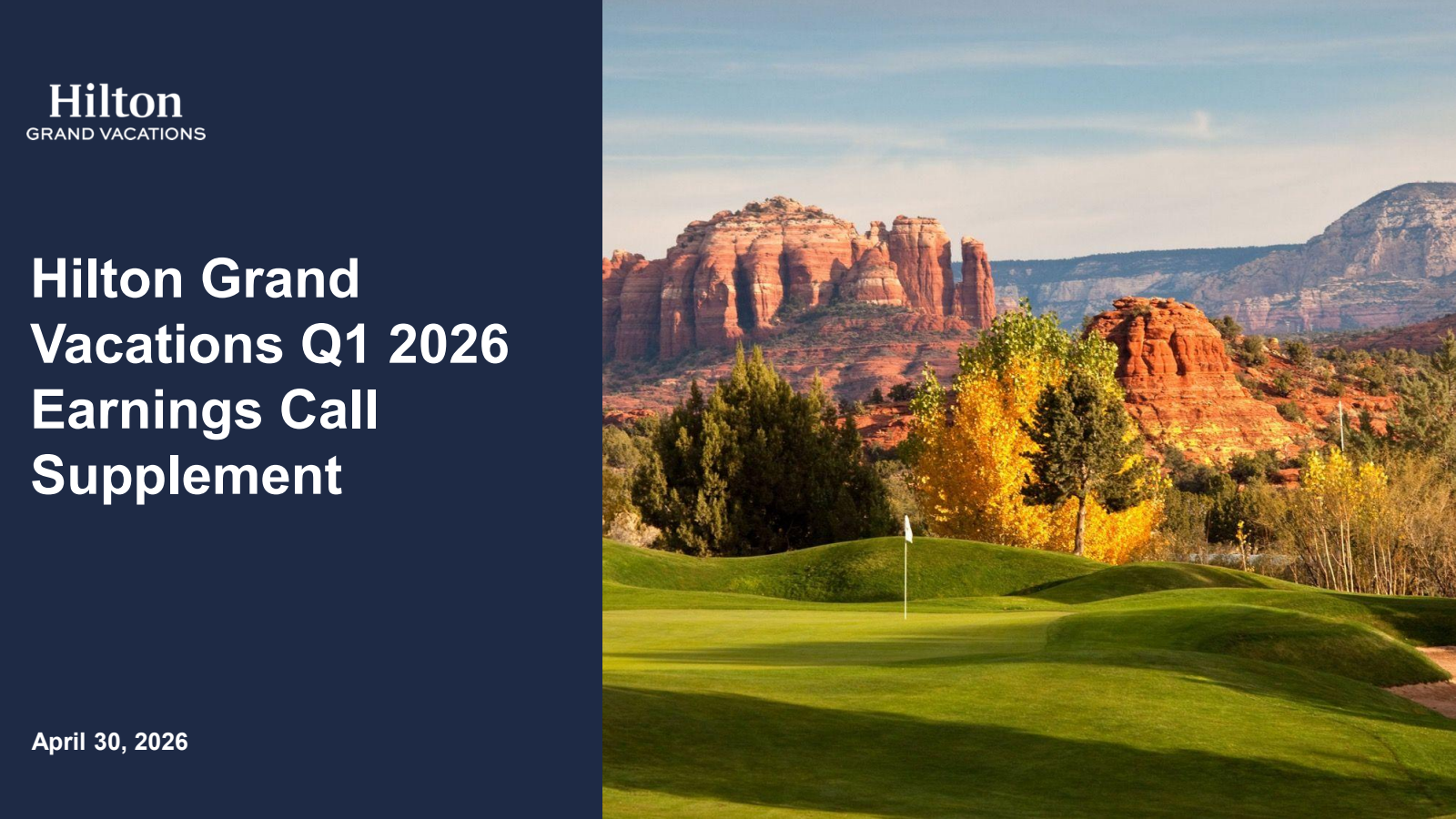 Hilton Grand Vacations' Q1 2026 Slide Deck
