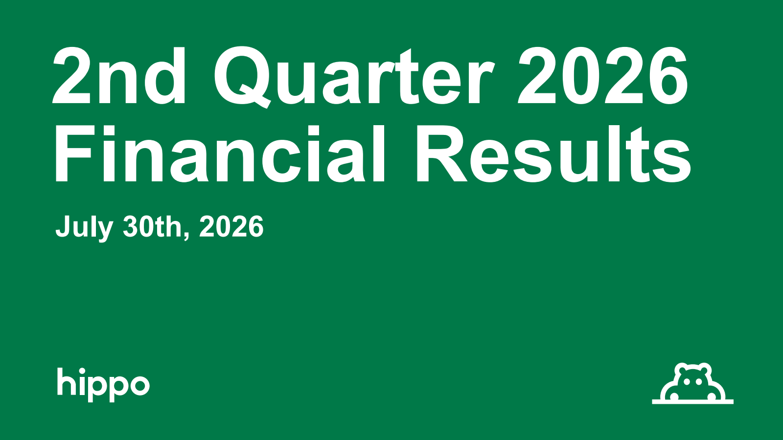 Hippo's Q2 2026 Slide Deck