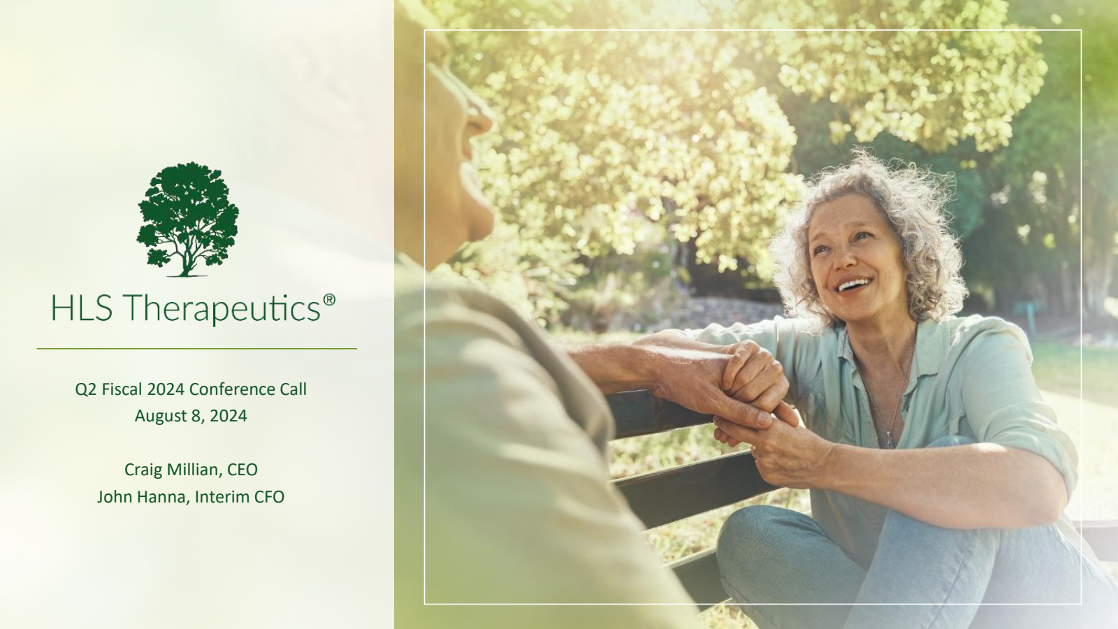 HLS Therapeutics' Q2 2024 Slide Deck