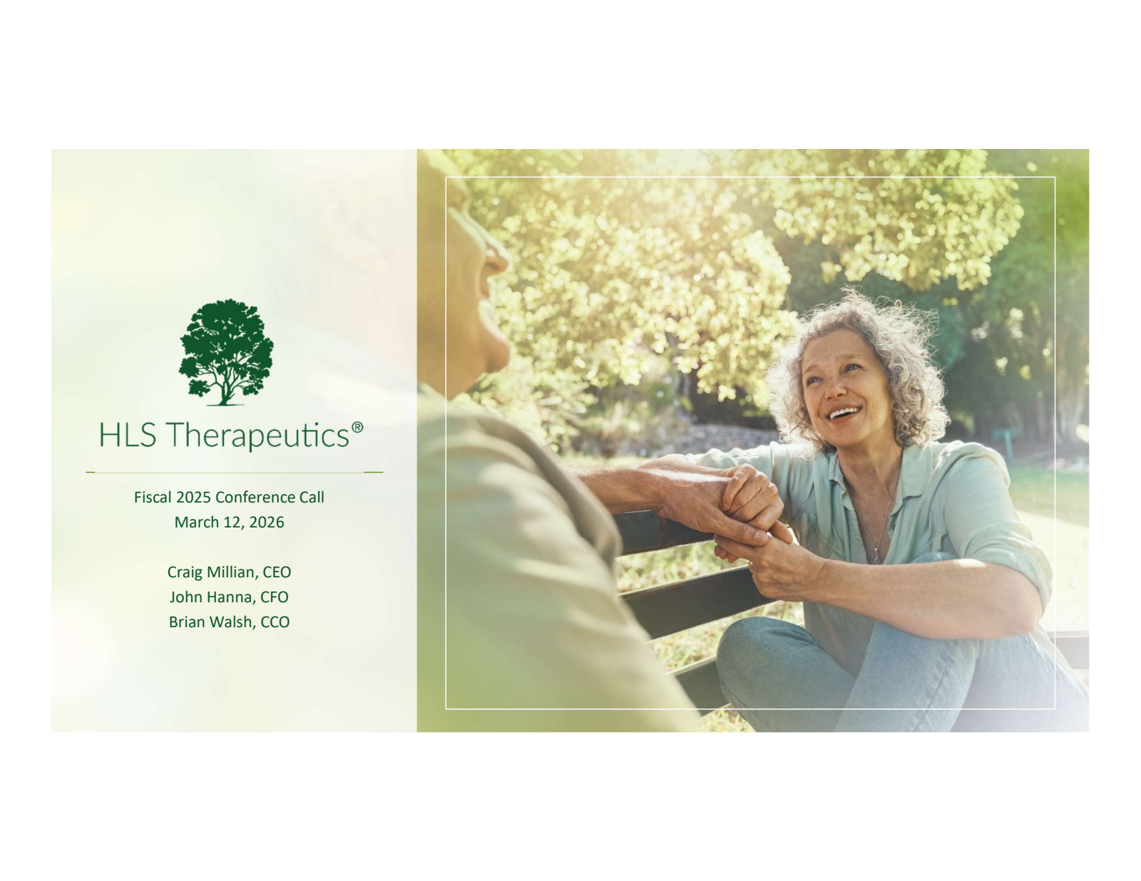 HLS Therapeutics' Q4 2025 Slide Deck