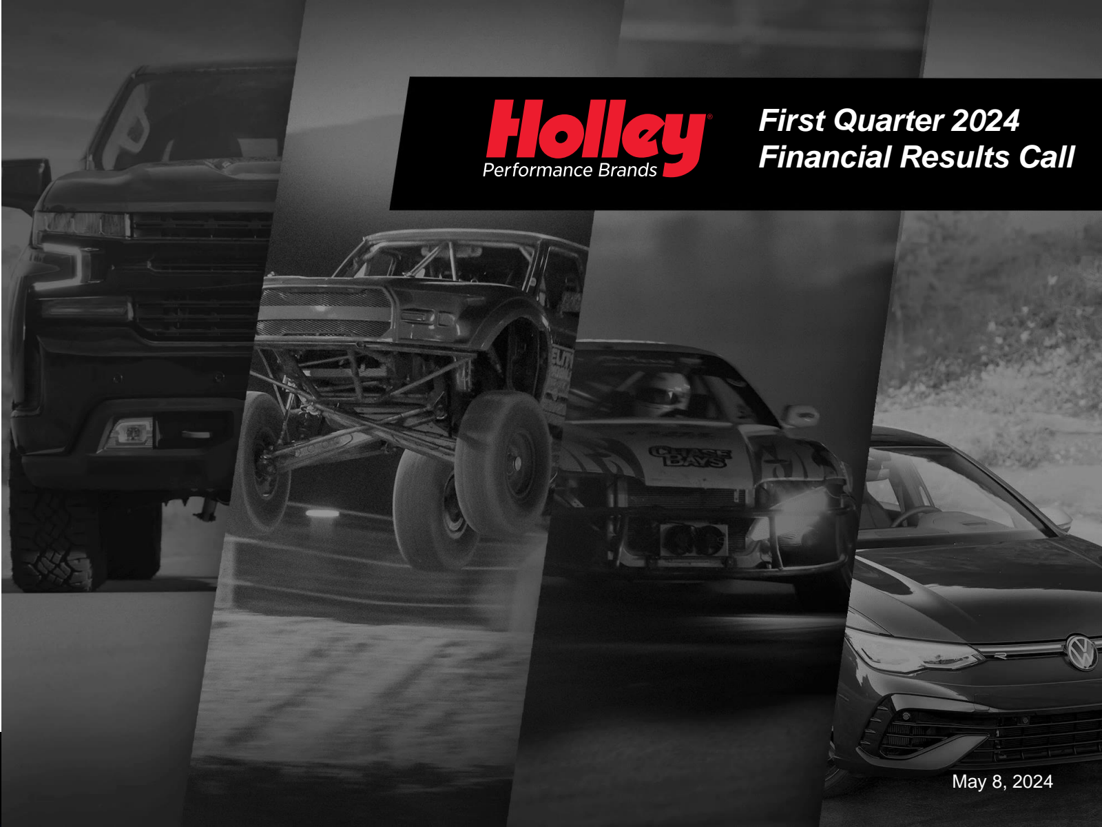 Holley's Q1 2024 Slide Deck