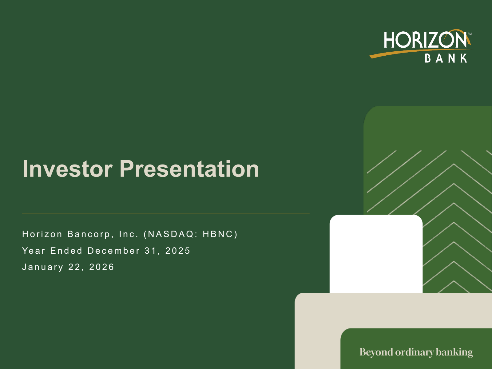 Horizon Bancorp (IN)'s Q4 2025 Slide Deck