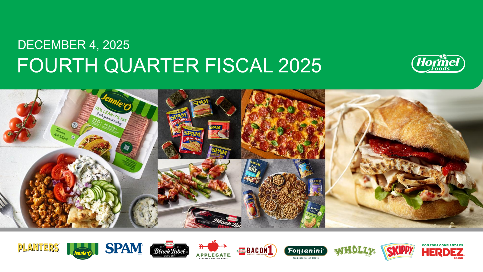 Hormel Foods' Q4 2025 Slide Deck